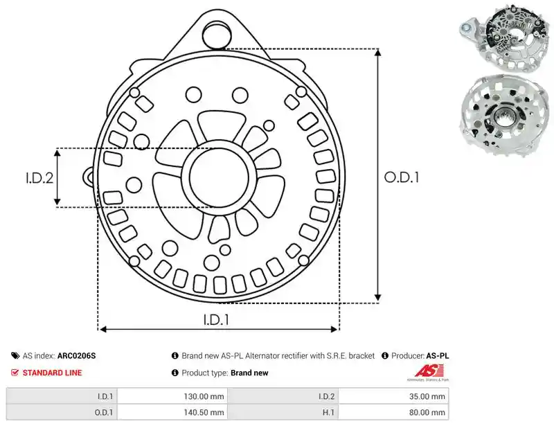 AS-PL ARC0206S