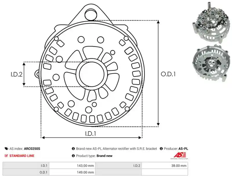 AS-PL ARC0250S