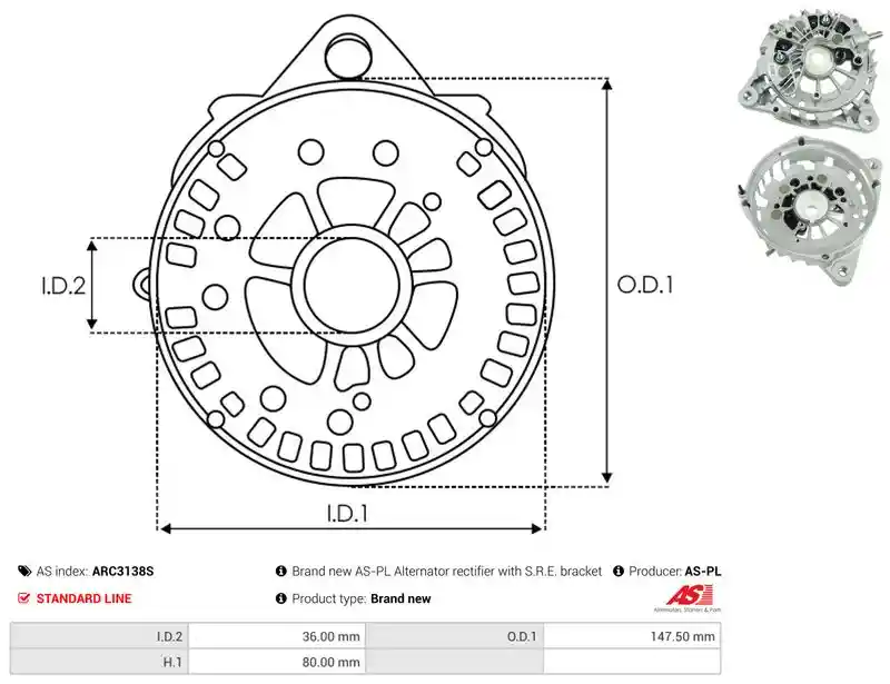 AS-PL ARC3138S
