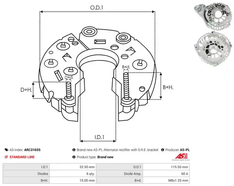 AS-PL ARC3165S