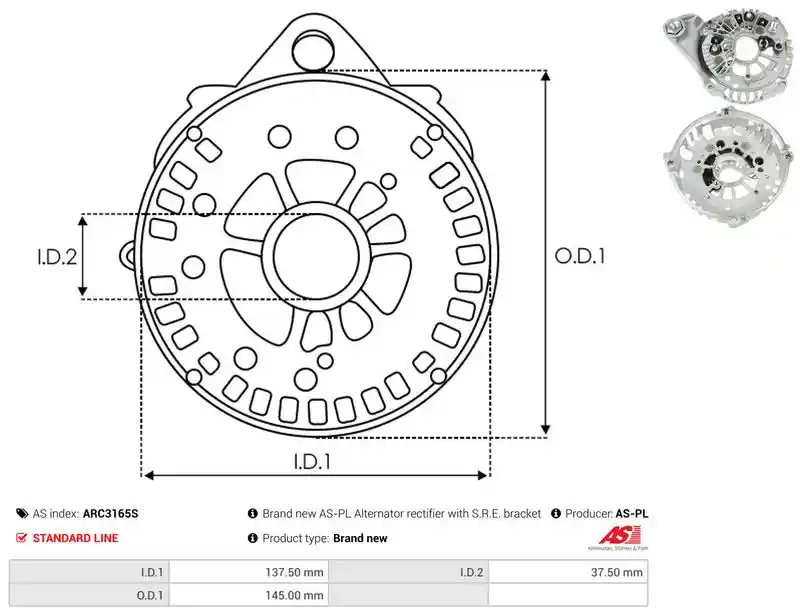 AS-PL ARC3165S