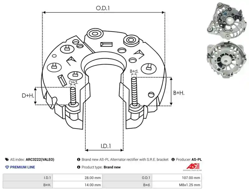 AS-PL ARC3222(VALEO)