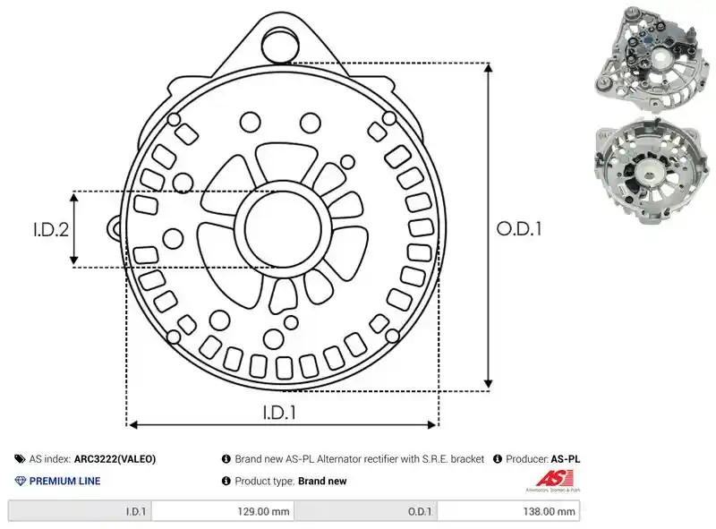 AS-PL ARC3222(VALEO)