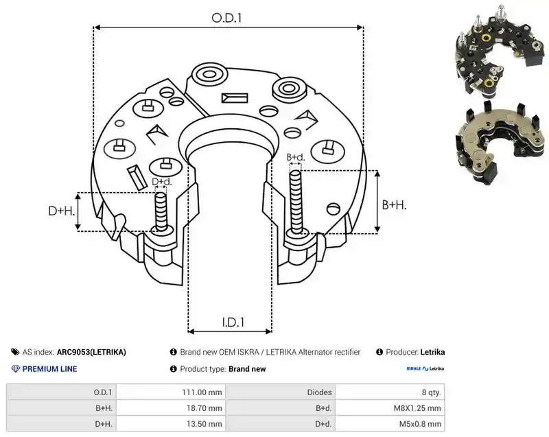 AS-PL ARC9053(LETRIKA)
