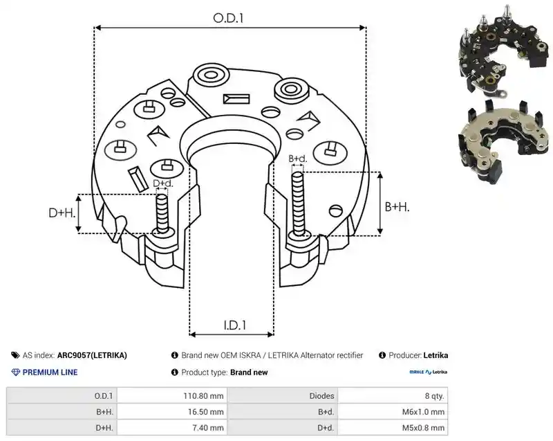 AS-PL ARC9057(LETRIKA)