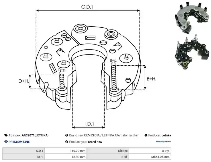 AS-PL ARC9071(LETRIKA)