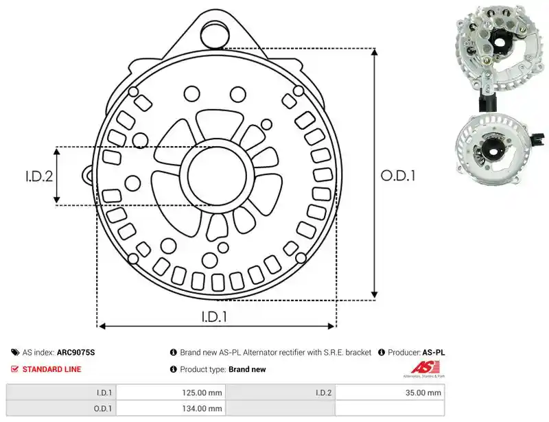 AS-PL ARC9075S
