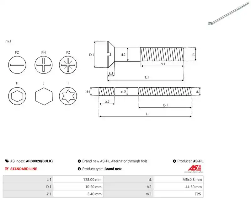 AS-PL ARS0020(BULK)
