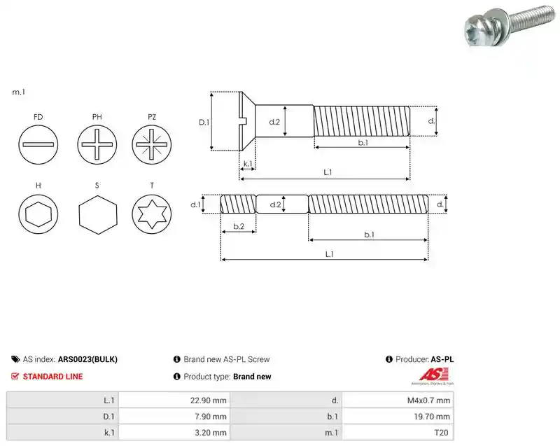 AS-PL ARS0023(BULK)