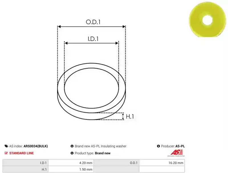 AS-PL ARS0034(BULK)