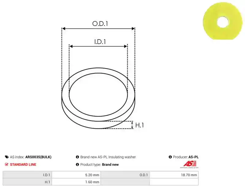 AS-PL ARS0035(BULK)