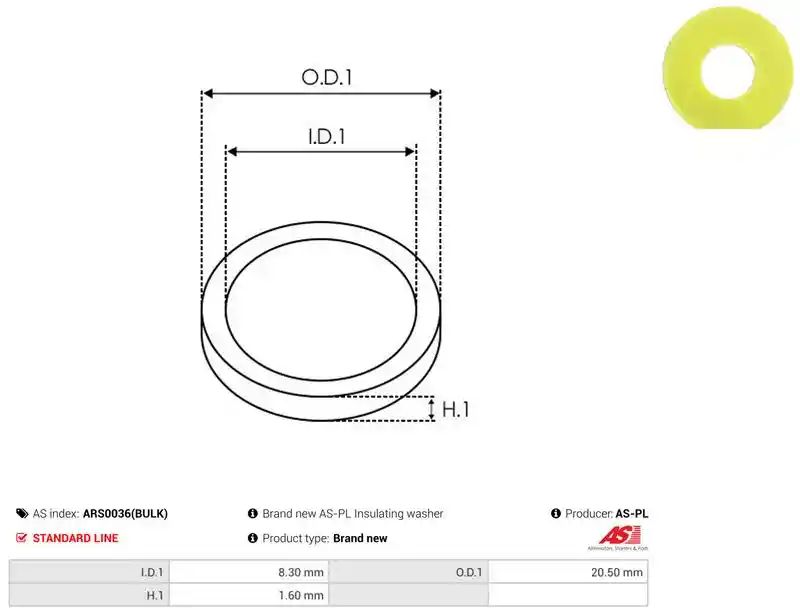 AS-PL ARS0036(BULK)