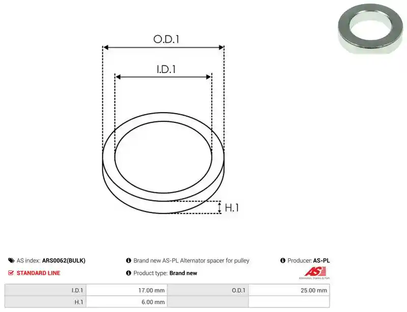 AS-PL ARS0062(BULK)