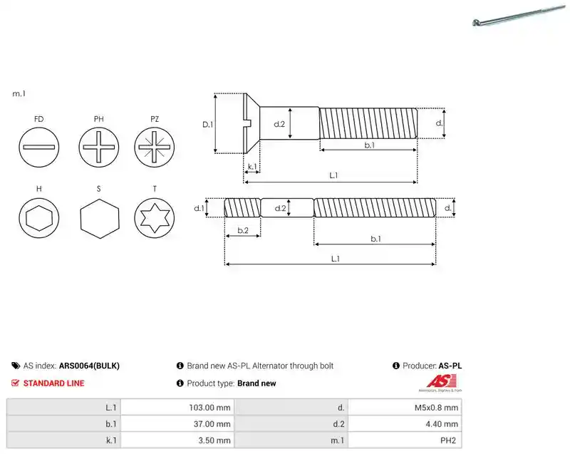 AS-PL ARS0064(BULK)