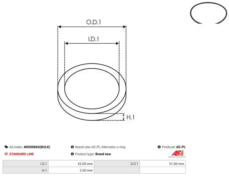 AS-PL ARS0066S(BULK)