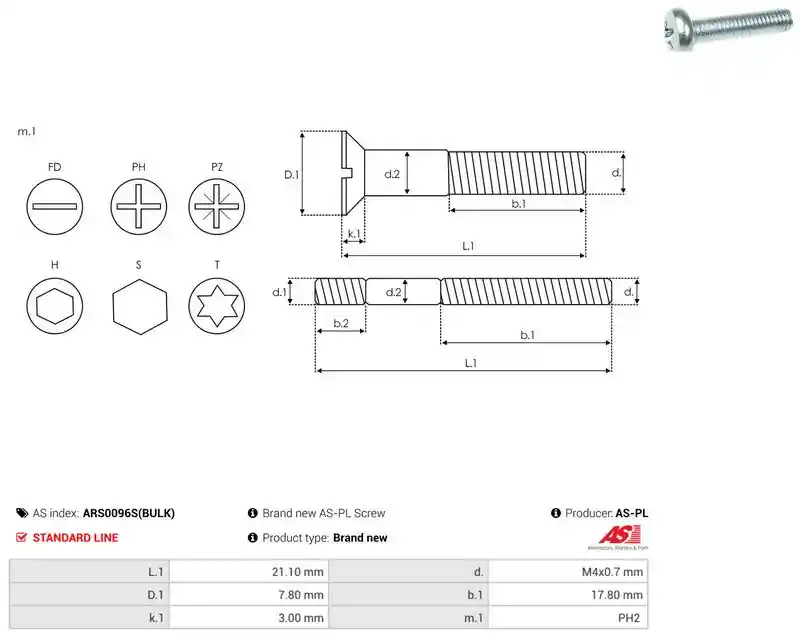 AS-PL ARS0096S(BULK)