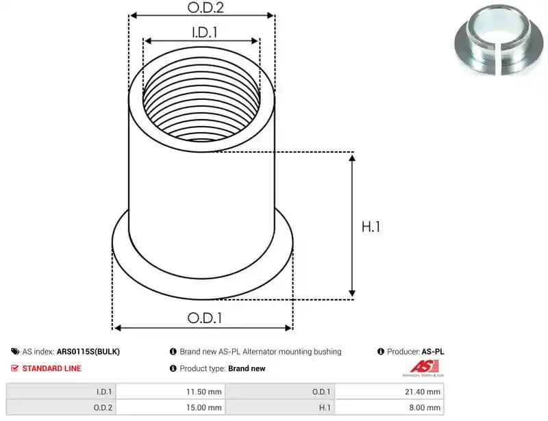 AS-PL ARS0115S(BULK)