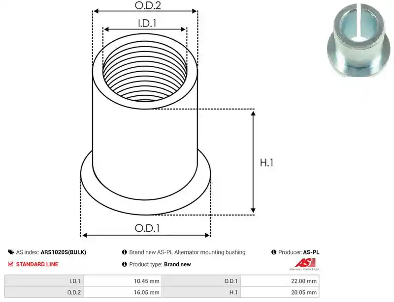 AS-PL ARS1020S(BULK)