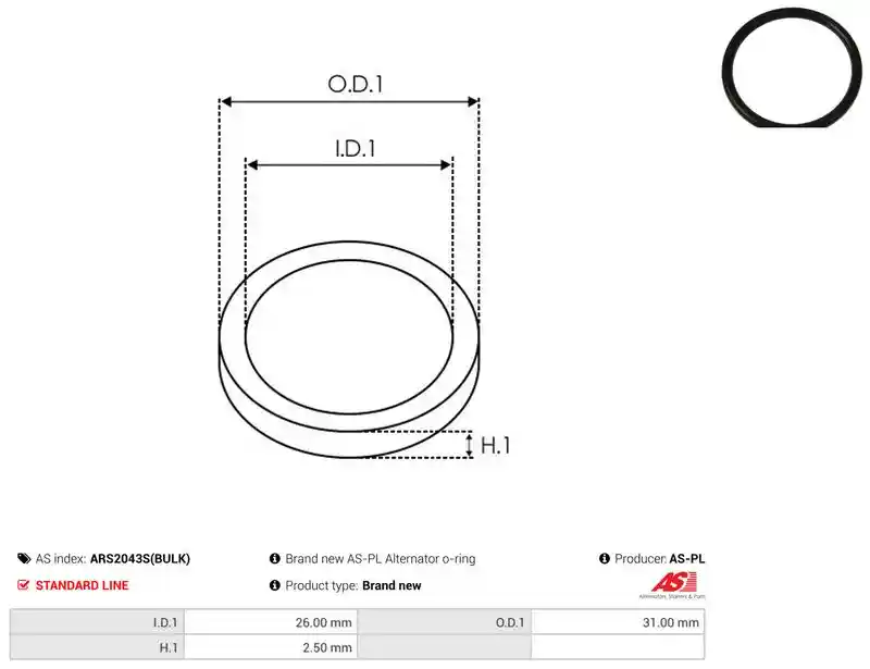 AS-PL ARS2043S(BULK)