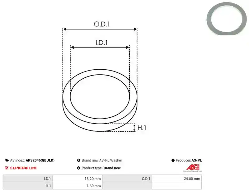 AS-PL ARS2046S(BULK)