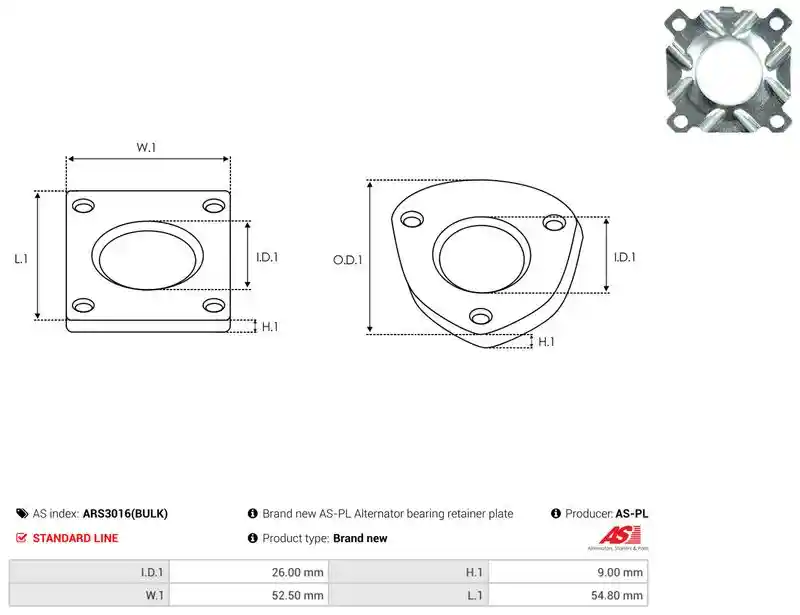 AS-PL ARS3016(BULK)
