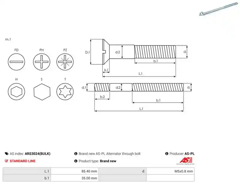 AS-PL ARS3024(BULK)