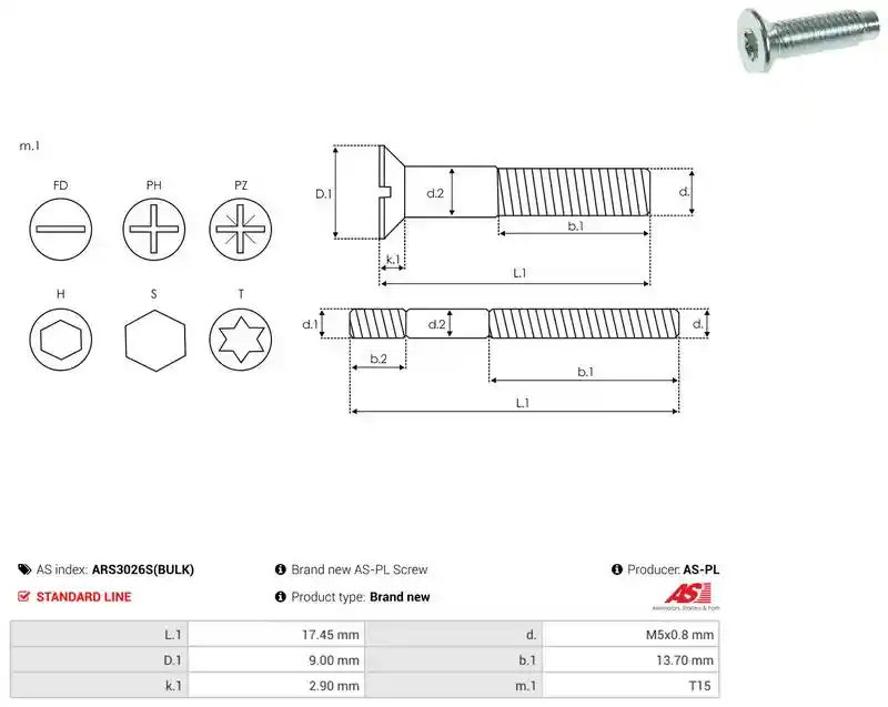AS-PL ARS3026S(BULK)