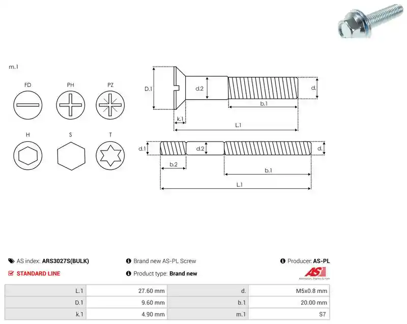 AS-PL ARS3027S(BULK)