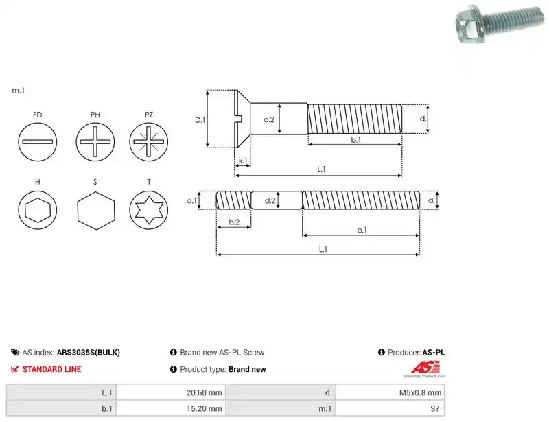 AS-PL ARS3035S(BULK)