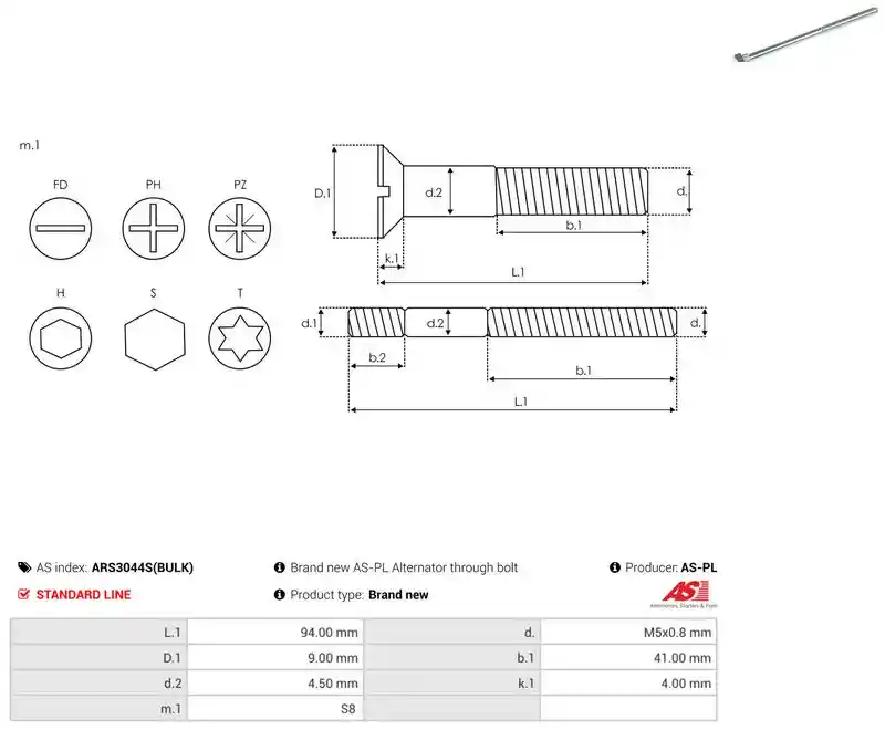 AS-PL ARS3044S(BULK)