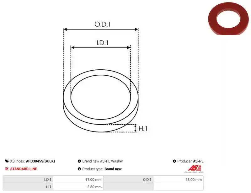 AS-PL ARS3045S(BULK)