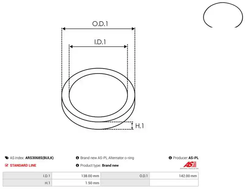 AS-PL ARS3068S(BULK)