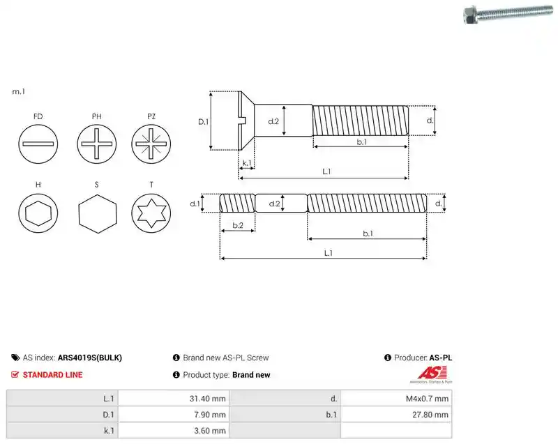 AS-PL ARS4019S(BULK)