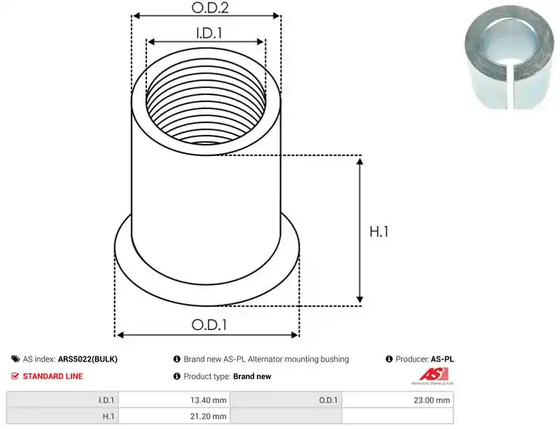 AS-PL ARS5022(BULK)