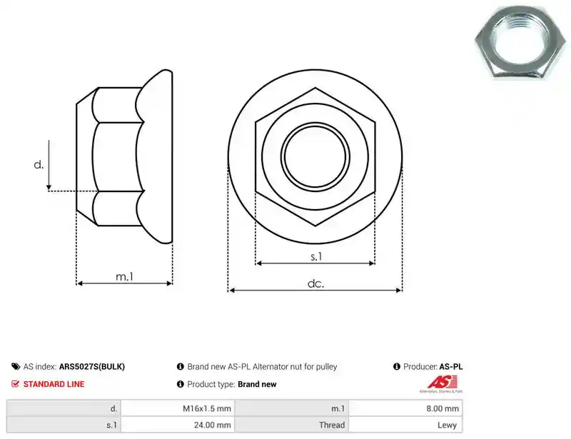 AS-PL ARS5027S(BULK)