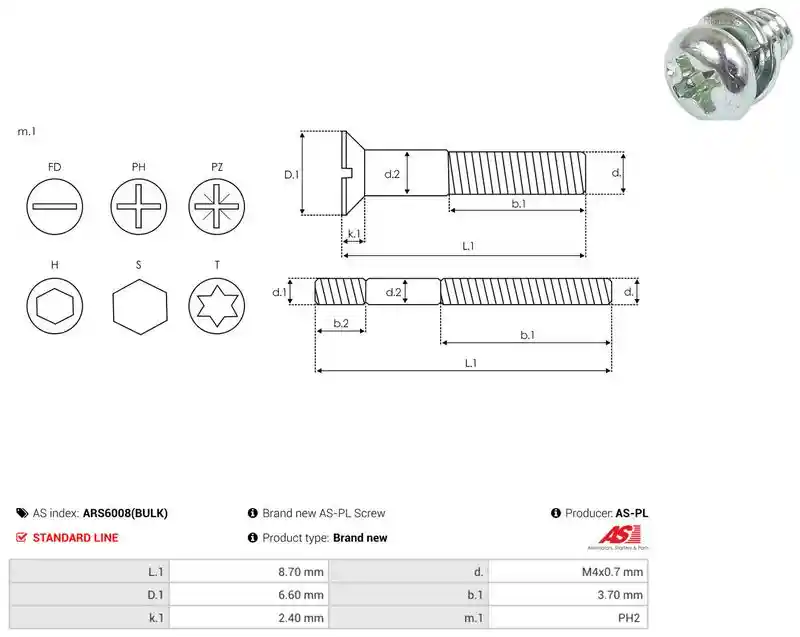 AS-PL ARS6008(BULK)