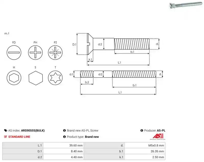 AS-PL ARS9055S(BULK)