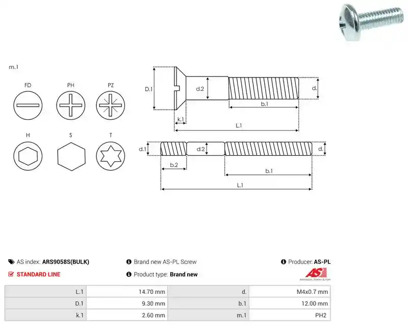 AS-PL ARS9058S(BULK)