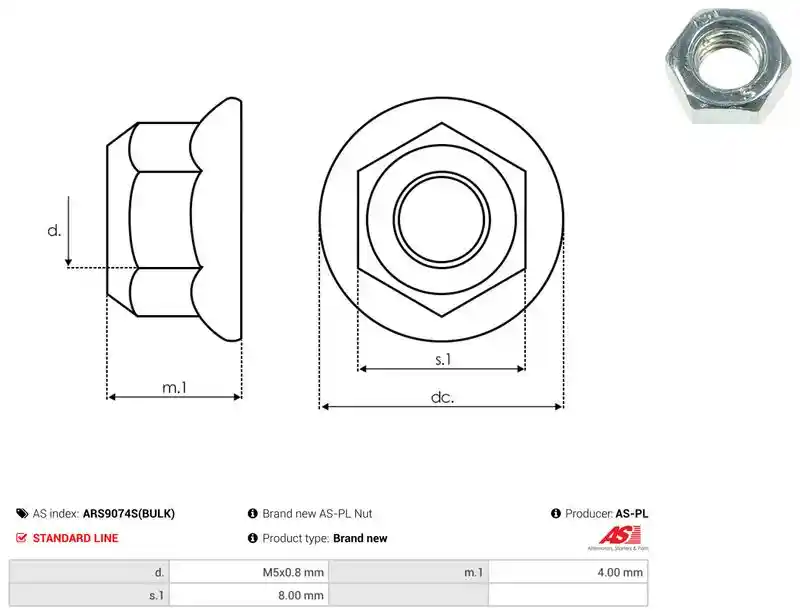 AS-PL ARS9074S(BULK)