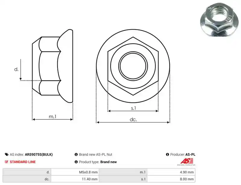 AS-PL ARS9075S(BULK)