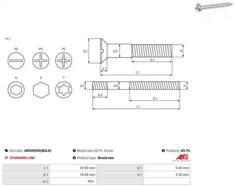 AS-PL ARS9095S(BULK)