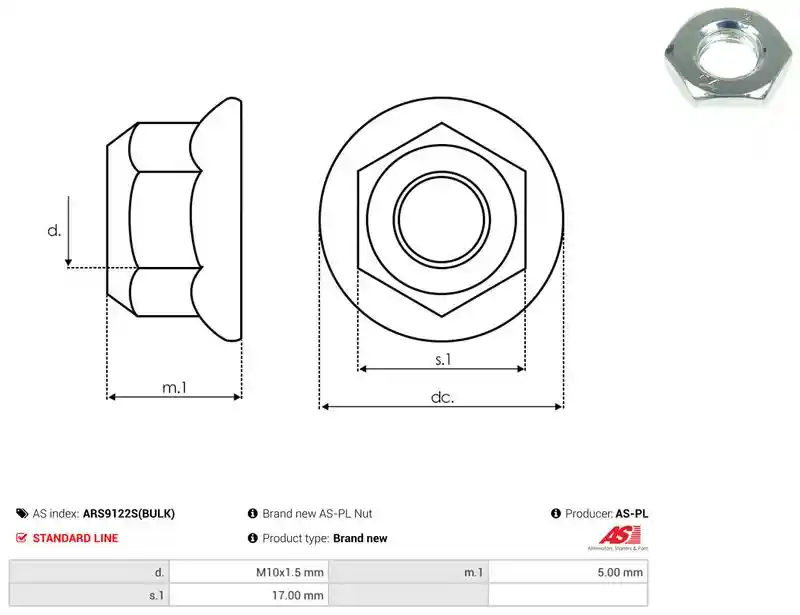 AS-PL ARS9122S(BULK)