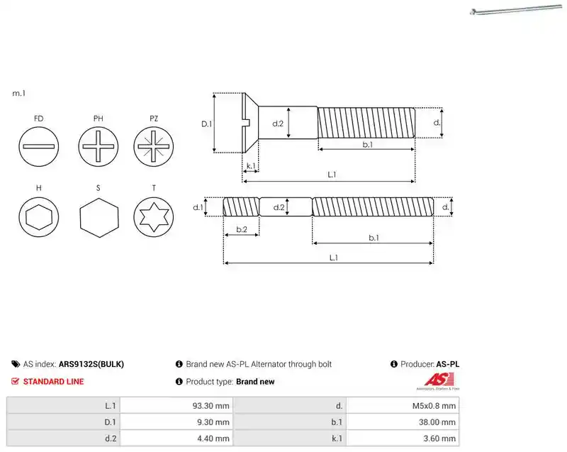 AS-PL ARS9132S(BULK)