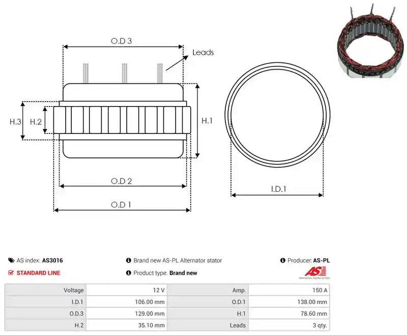 AS-PL AS3016