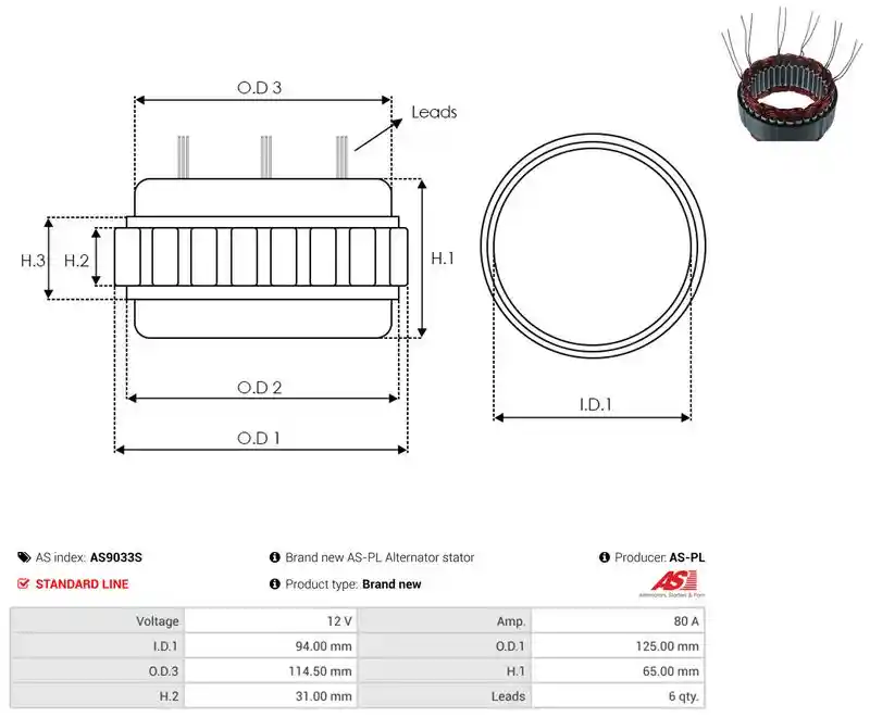 AS-PL AS9033S