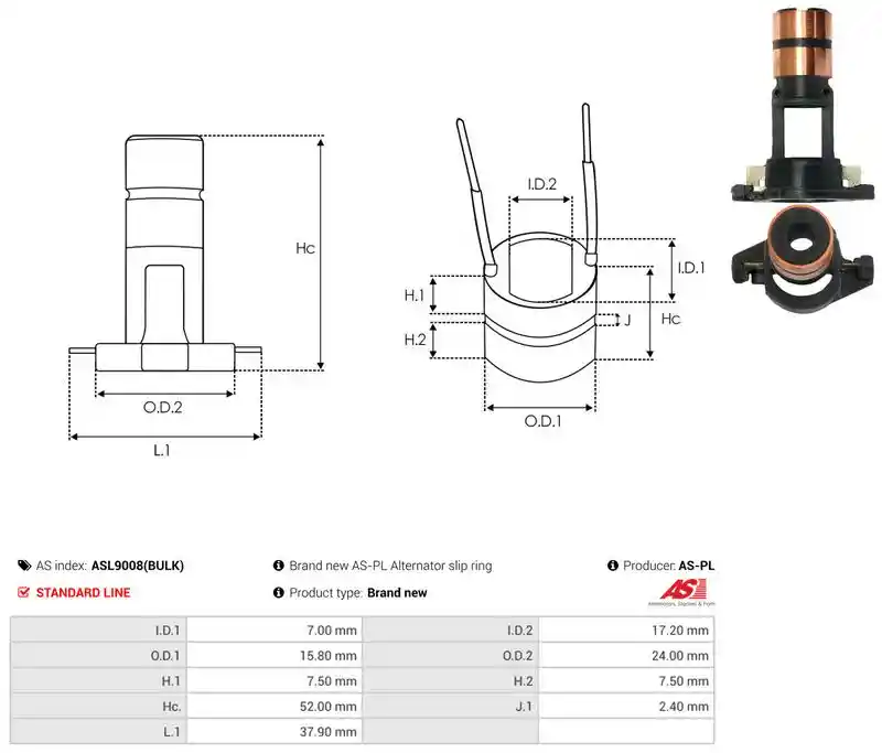 AS-PL ASL9008(BULK)