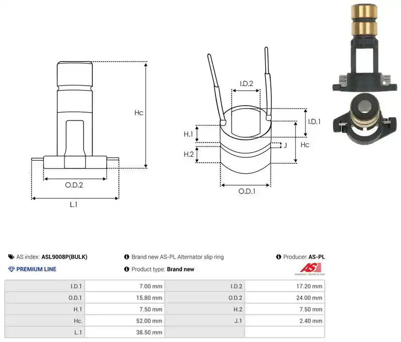 AS-PL ASL9008P(BULK)