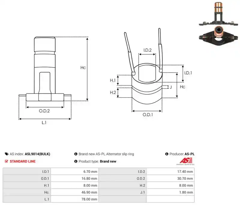 AS-PL ASL9014(BULK)