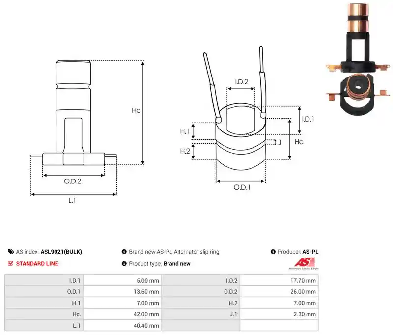 AS-PL ASL9021(BULK)