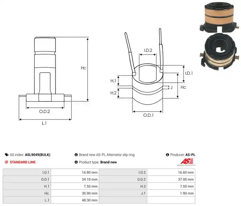 AS-PL ASL9049(BULK)
